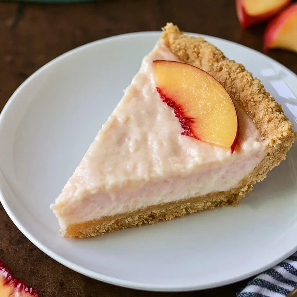 No-Bake Peach Cheesecake: Simple Creamy Summer Dessert 4 No-Bake Peach Cheesecake