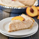No-Bake Peach Cheesecake
