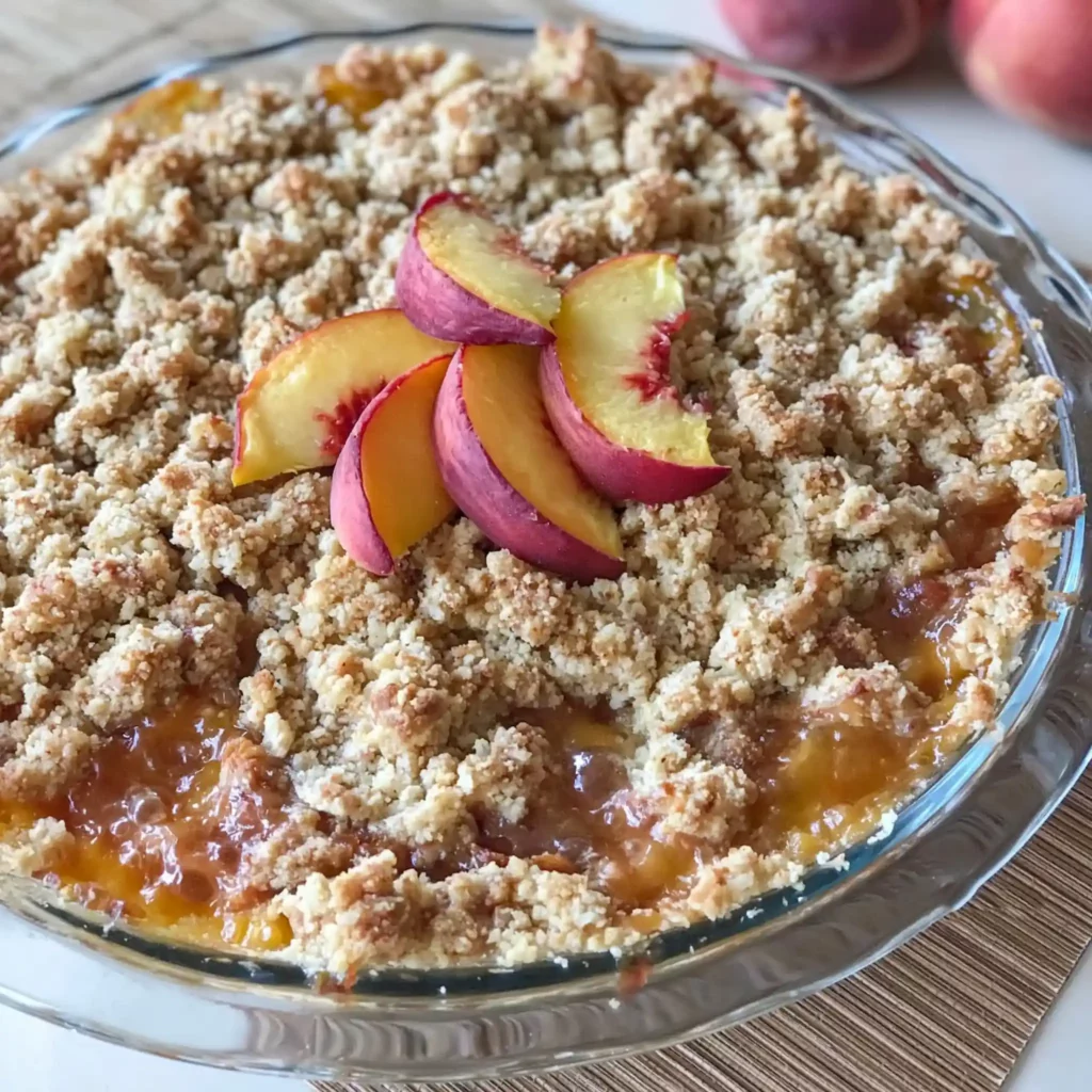 Paleo Peach Cobbler: A Simple Homemade Dessert with Crisp Topping 4 Paleo Peach Cobbler