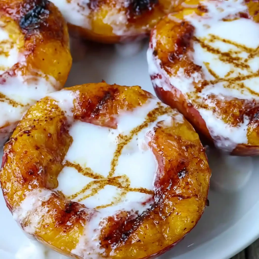 Pan-Fried Peaches with Coconut Milk, Cinnamon, and Raw Honey 4 Pan-Fried Peaches