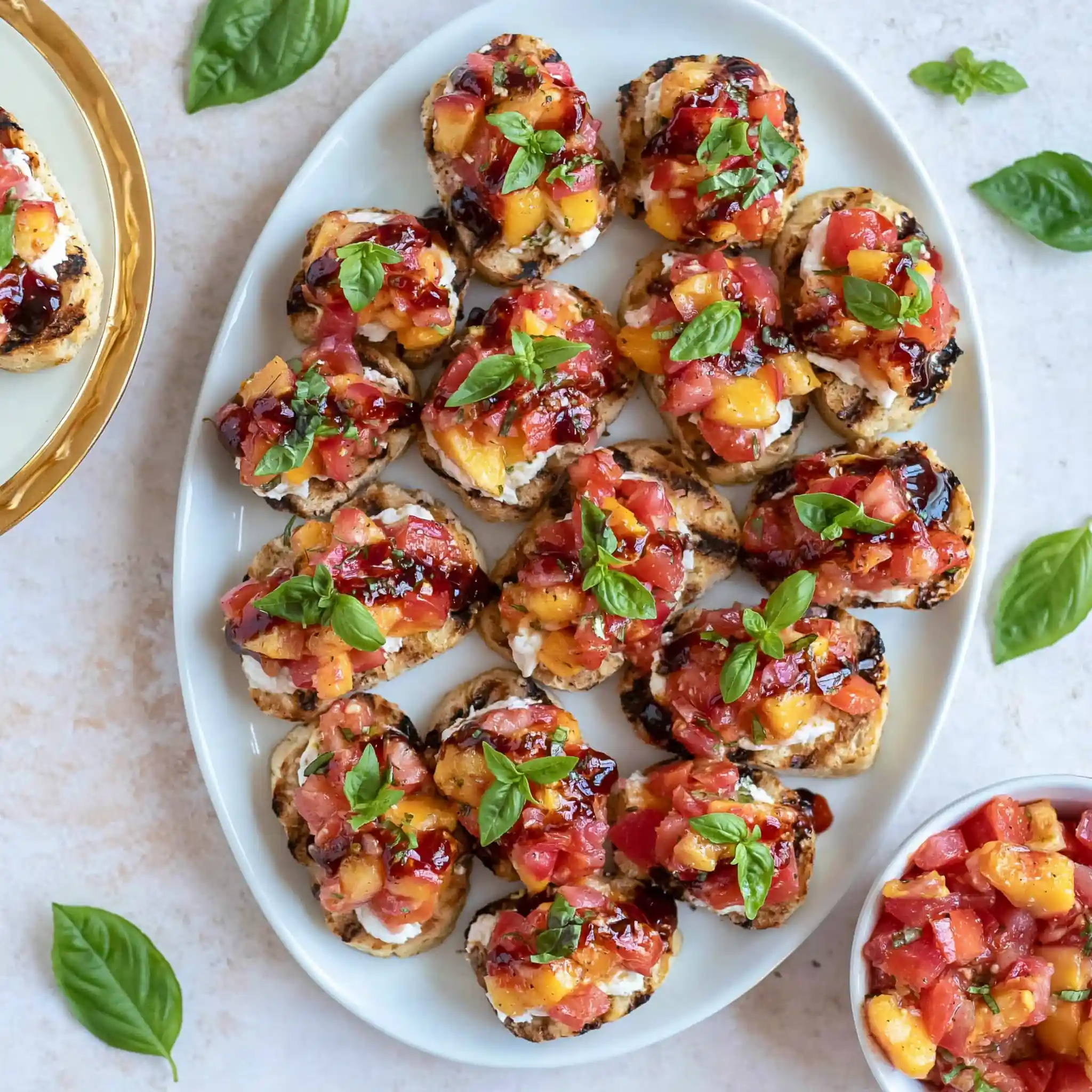 Peach Bruschetta
