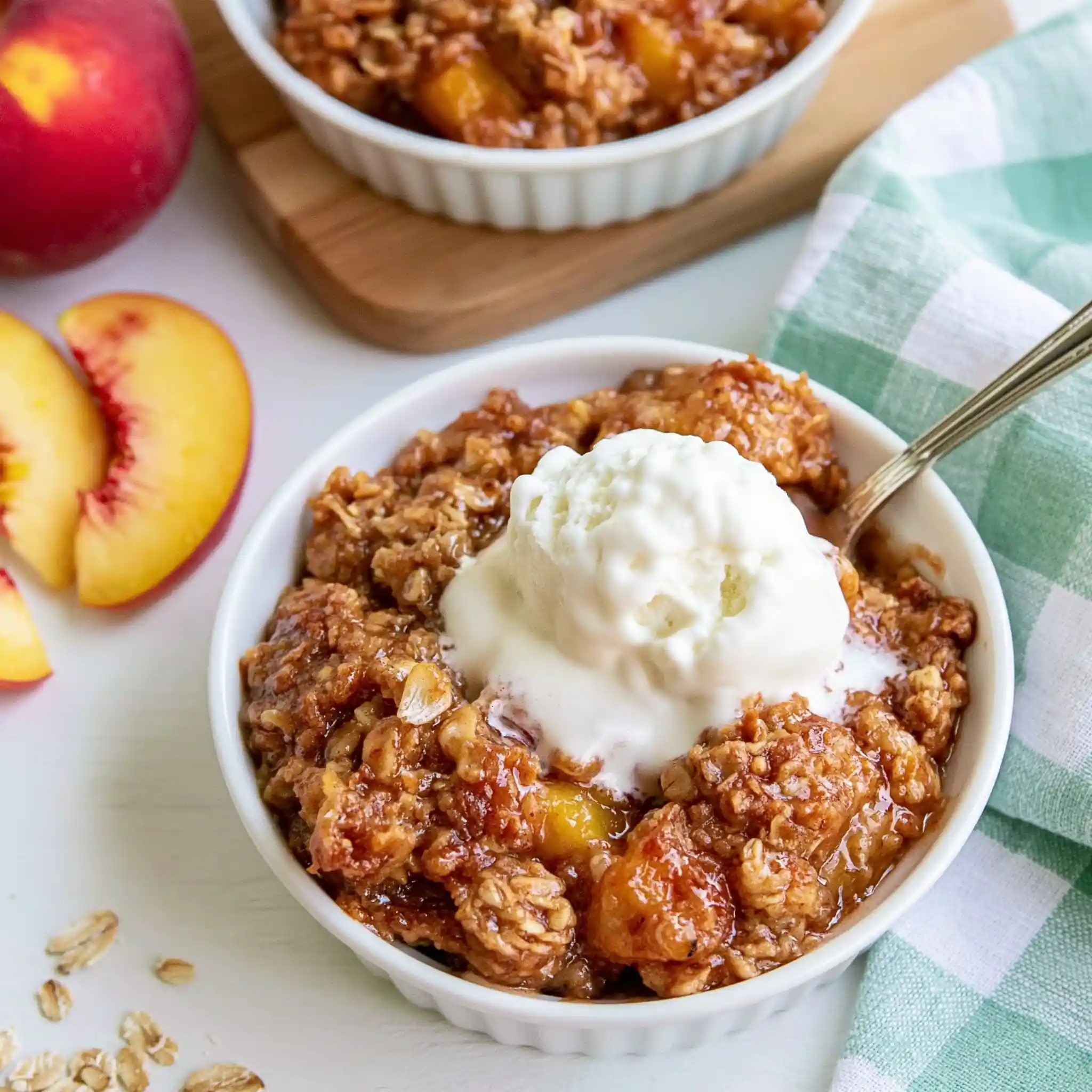 Peach Crumbles for Two