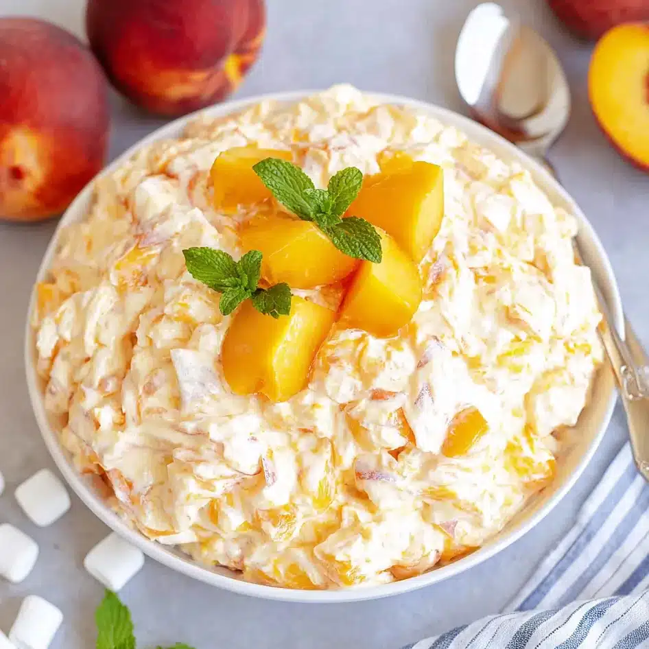 Peach Fluff Dessert