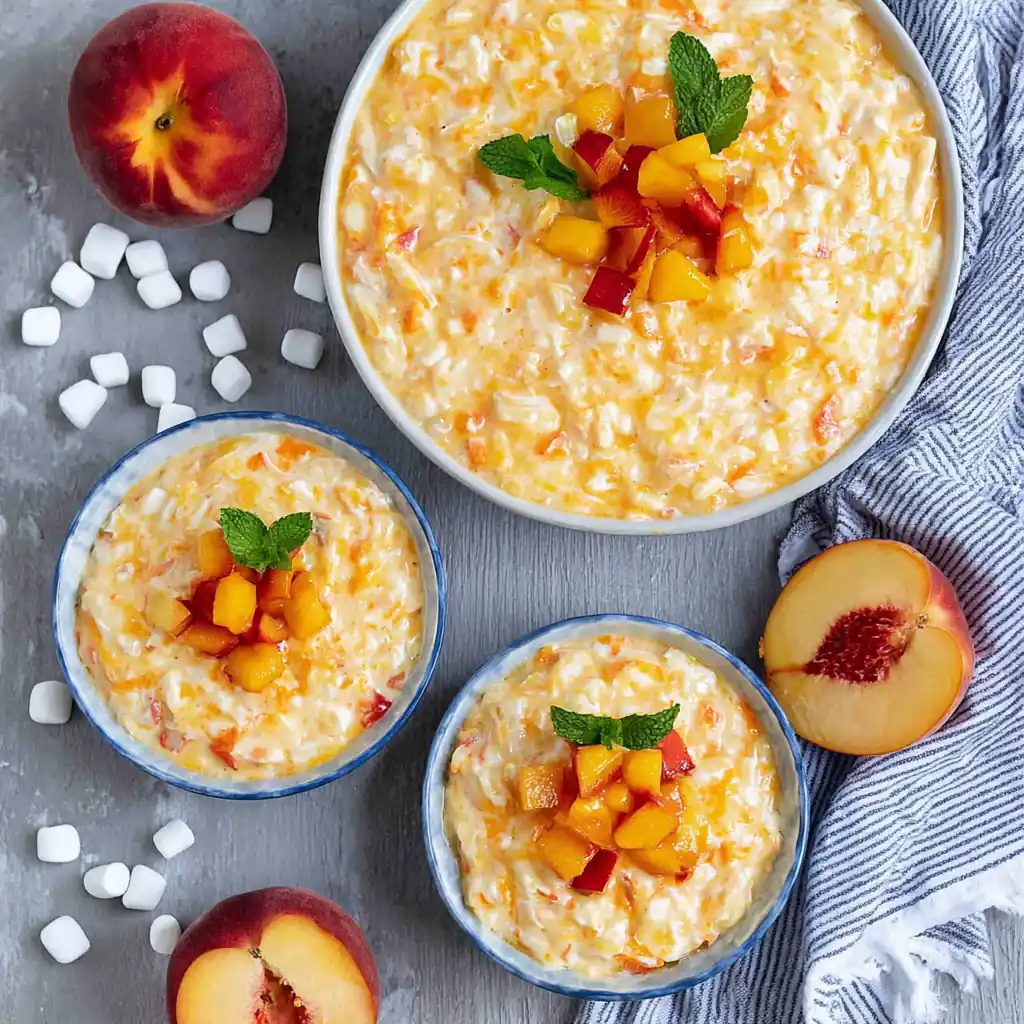 Peach Fluff Dessert
