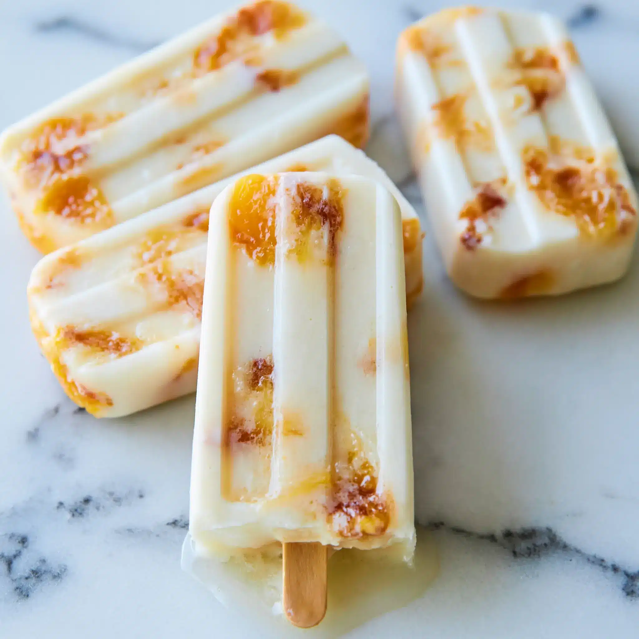 Peach Honey Popsicles