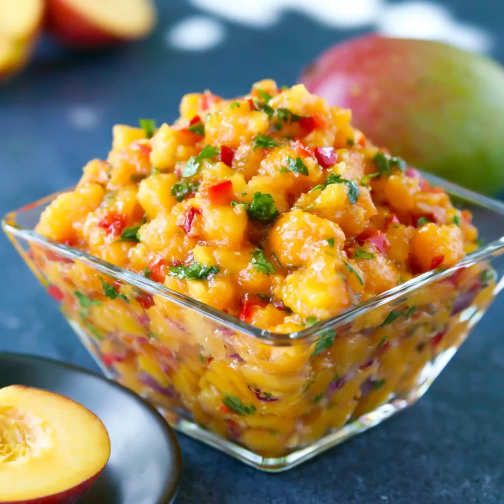 Peach Mango Salsa Recipe for a Fresh Summer Appetizer 4 Peach Mango Salsa