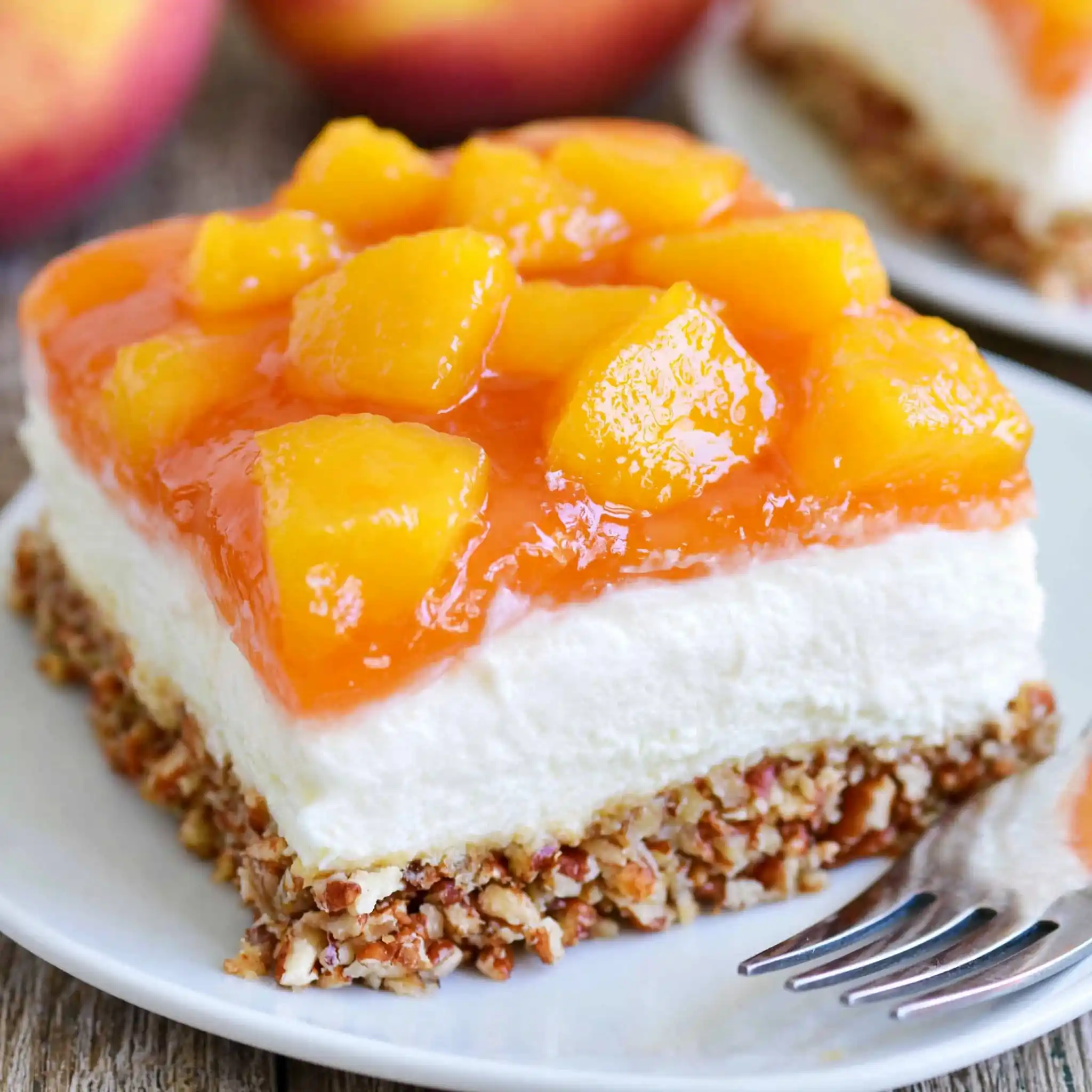 Peach Pretzel Salad