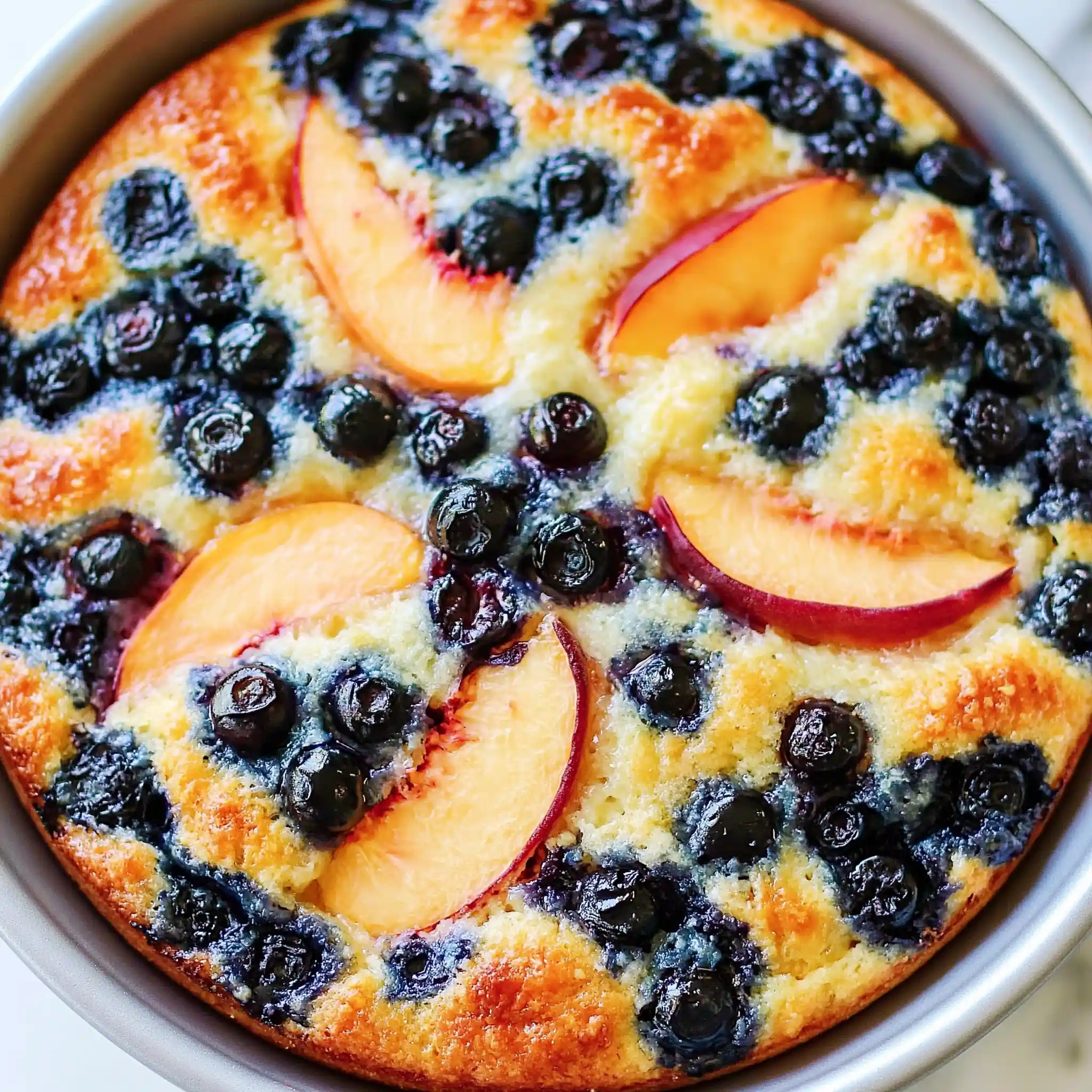Peach and Blueberry Cake