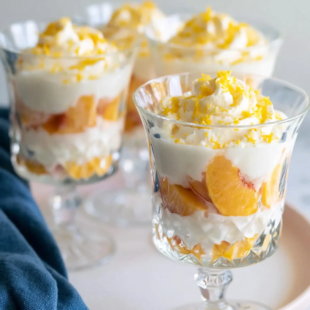 Peaches and Cream Recipe: Easy No-Bake Summer Dessert 4 Peaches and Cream