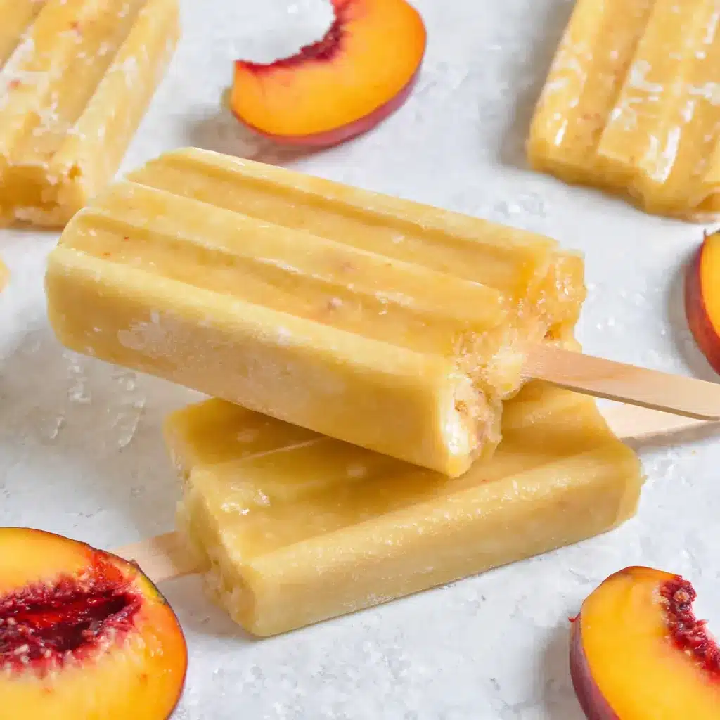 Peaches and Cream Popsicles