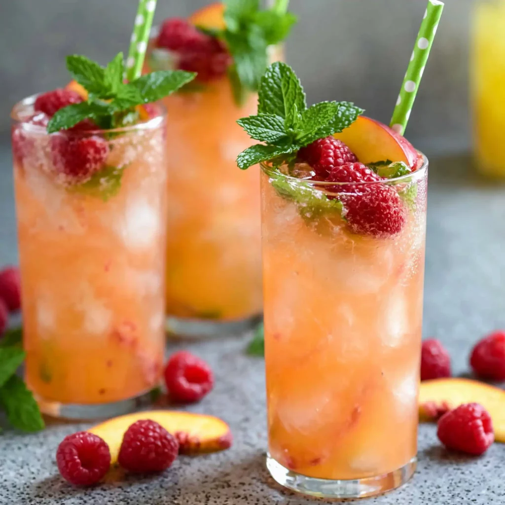 Raspberry Peach Lemonade – Refreshing Homemade Summer Drink 4 Raspberry Peach Lemonade