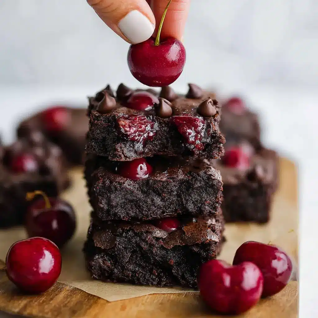 Roasted Cherry Brownies