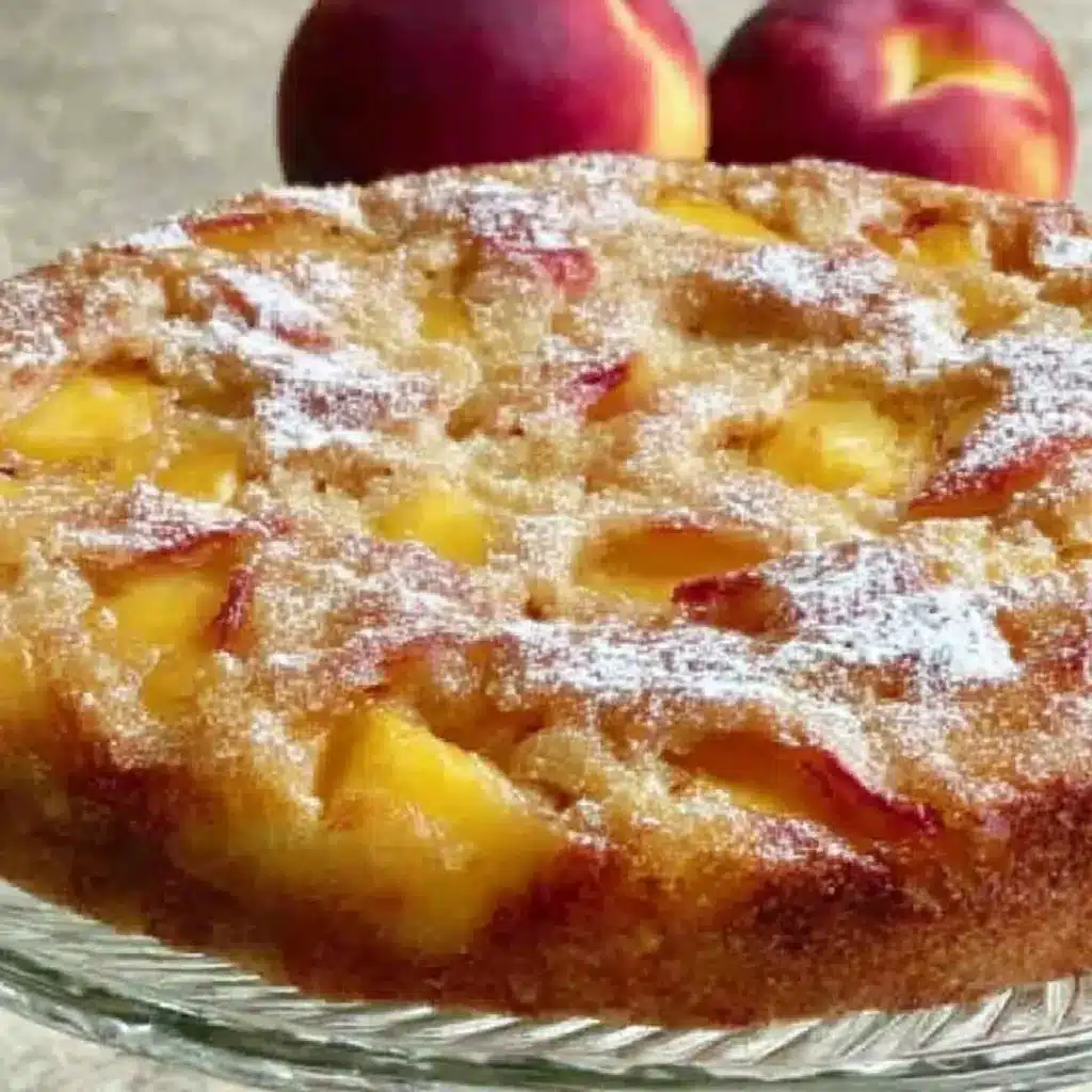 Simple Peach Cake