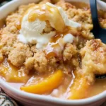 Slow Cooker Peach Cobbler