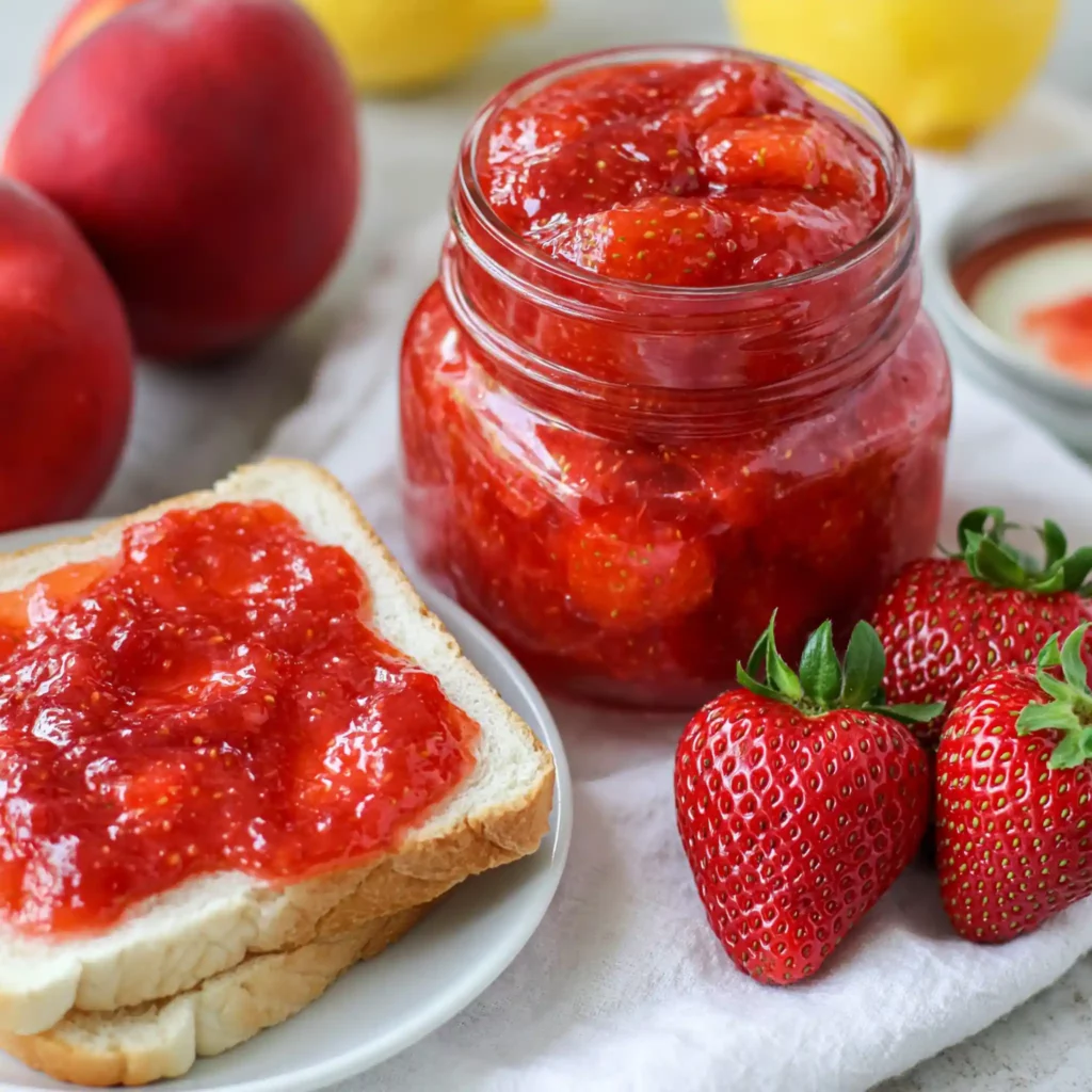 Strawberry Peach Jam – Honey-Sweetened Homemade Fruit Preserves 4 Strawberry Peach Jam