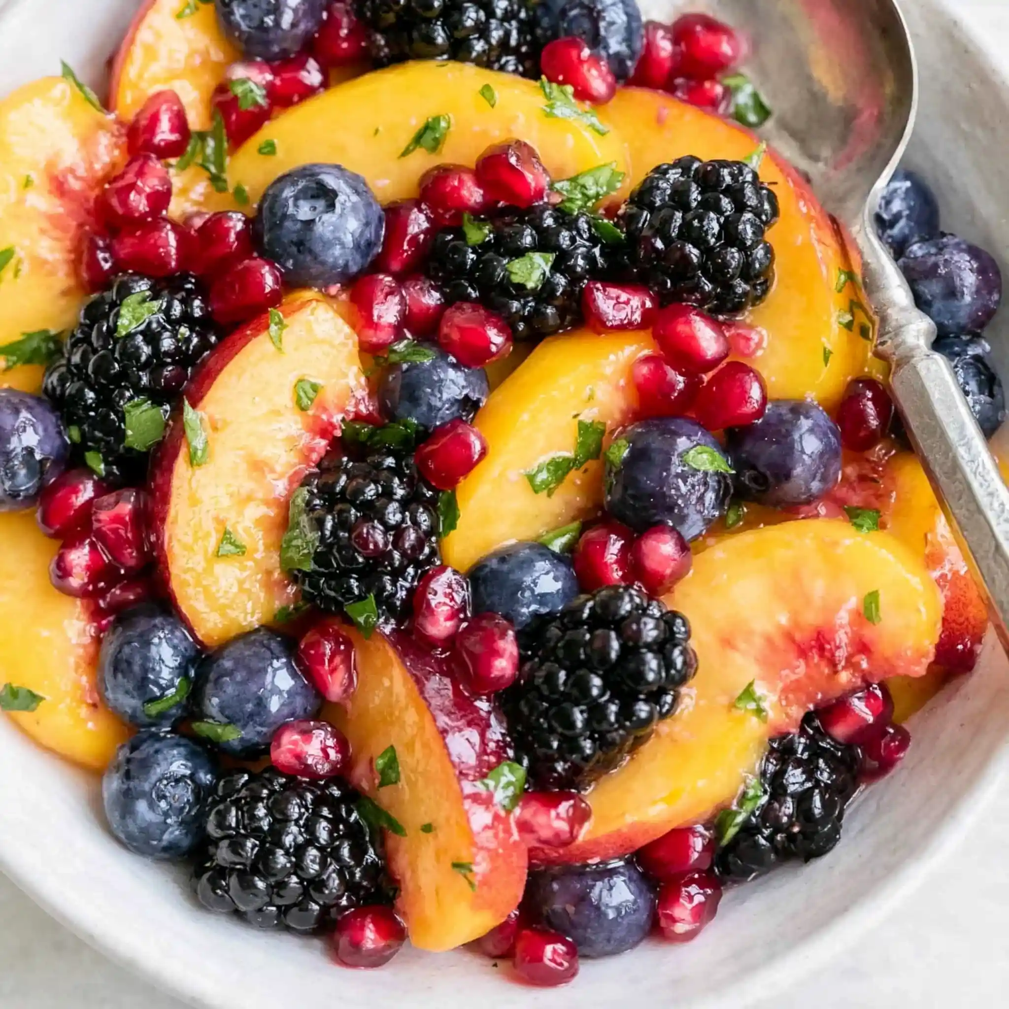 Summer Peach Fruit Salad