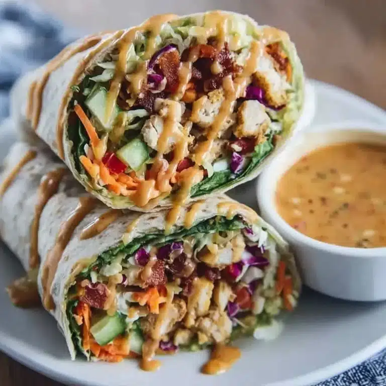 Thai Peanut Chicken Wraps