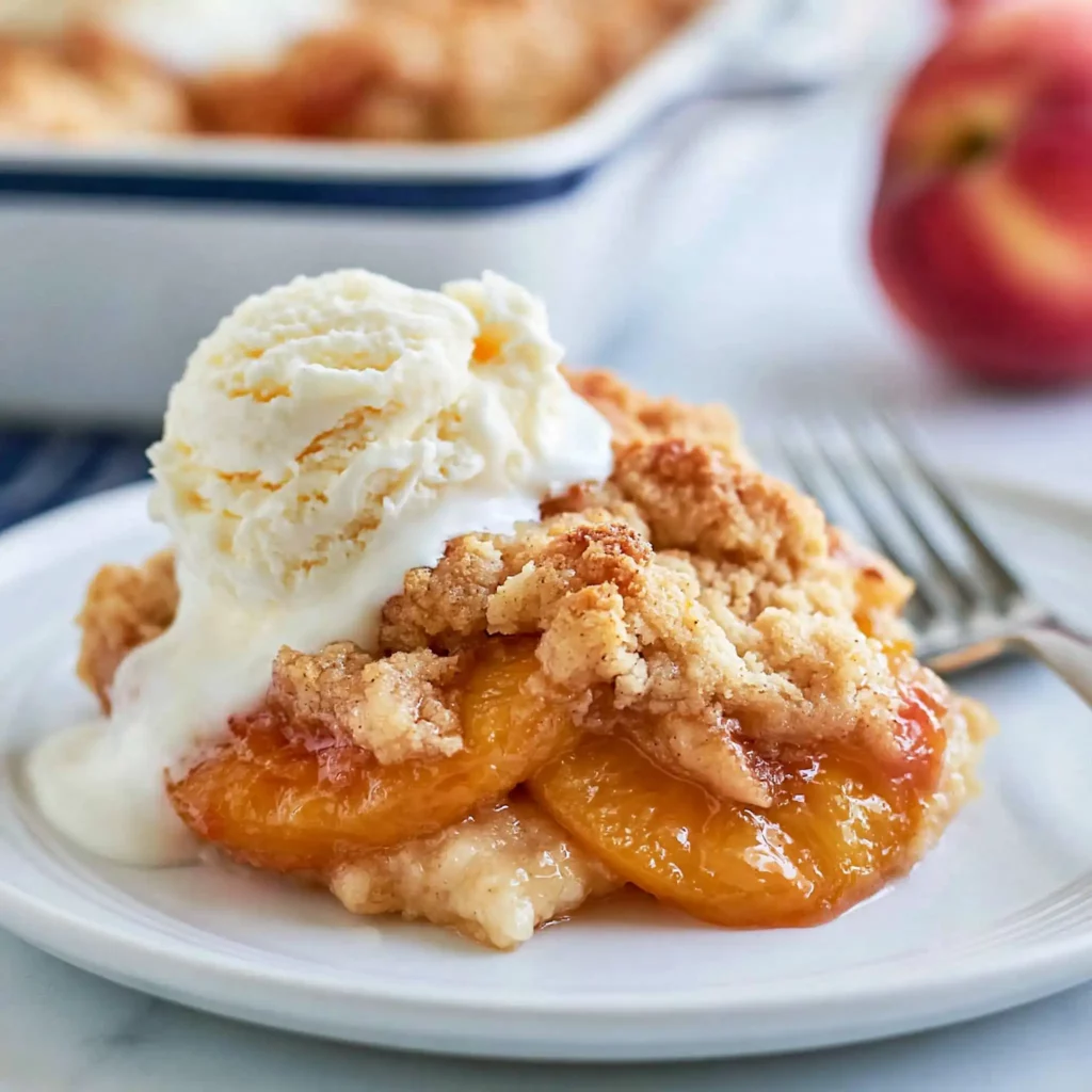 Vegan Peach Cobbler