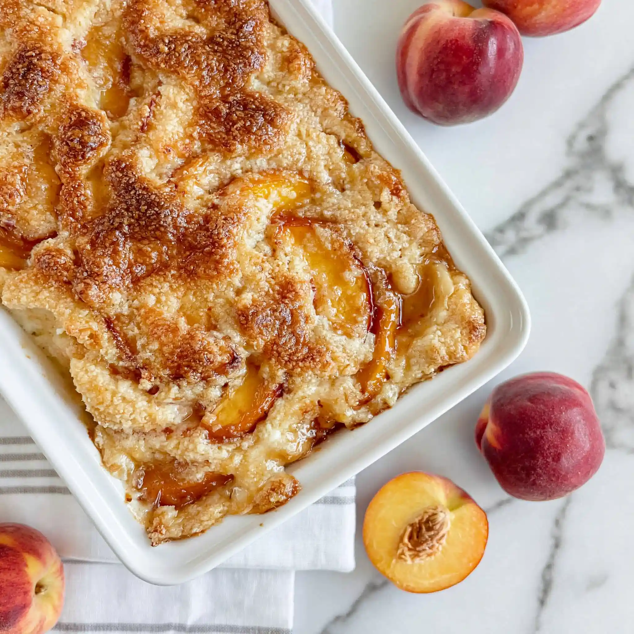 Vegan Peach Cobbler