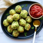 Baked zucchini balls