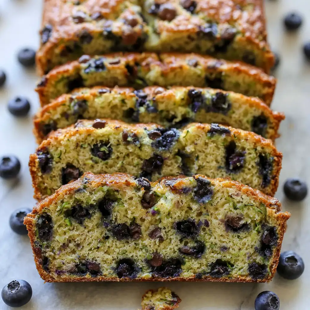 Blueberry Banana Zucchini Bread