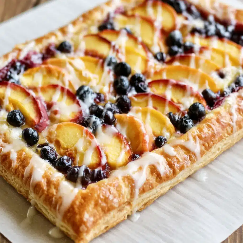 Blueberry Peach Puff Pastry Tart: Easy Fruit Dessert for Any Occasion 4 Blueberry Peach Puff Pastry Tart