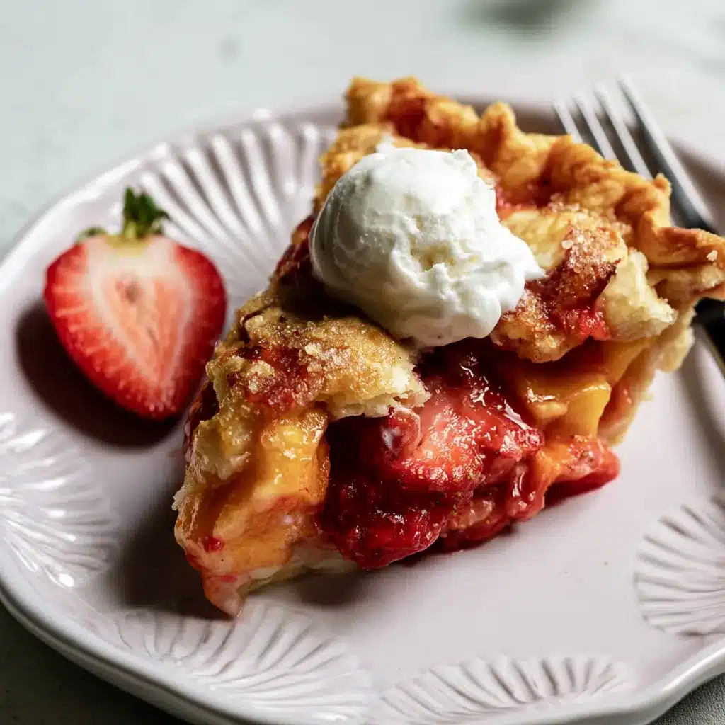 Brown Butter Strawberry Peach Pie: A Beautiful Summer Dessert 4 Brown Butter Strawberry Peach Pie