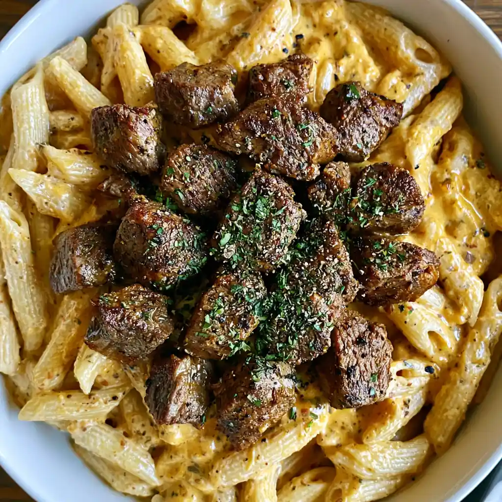 Cajun Steak Tips Pasta