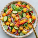 Cantaloupe Cucumber Salad