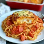 Chicken Parmesan Baked Spaghetti