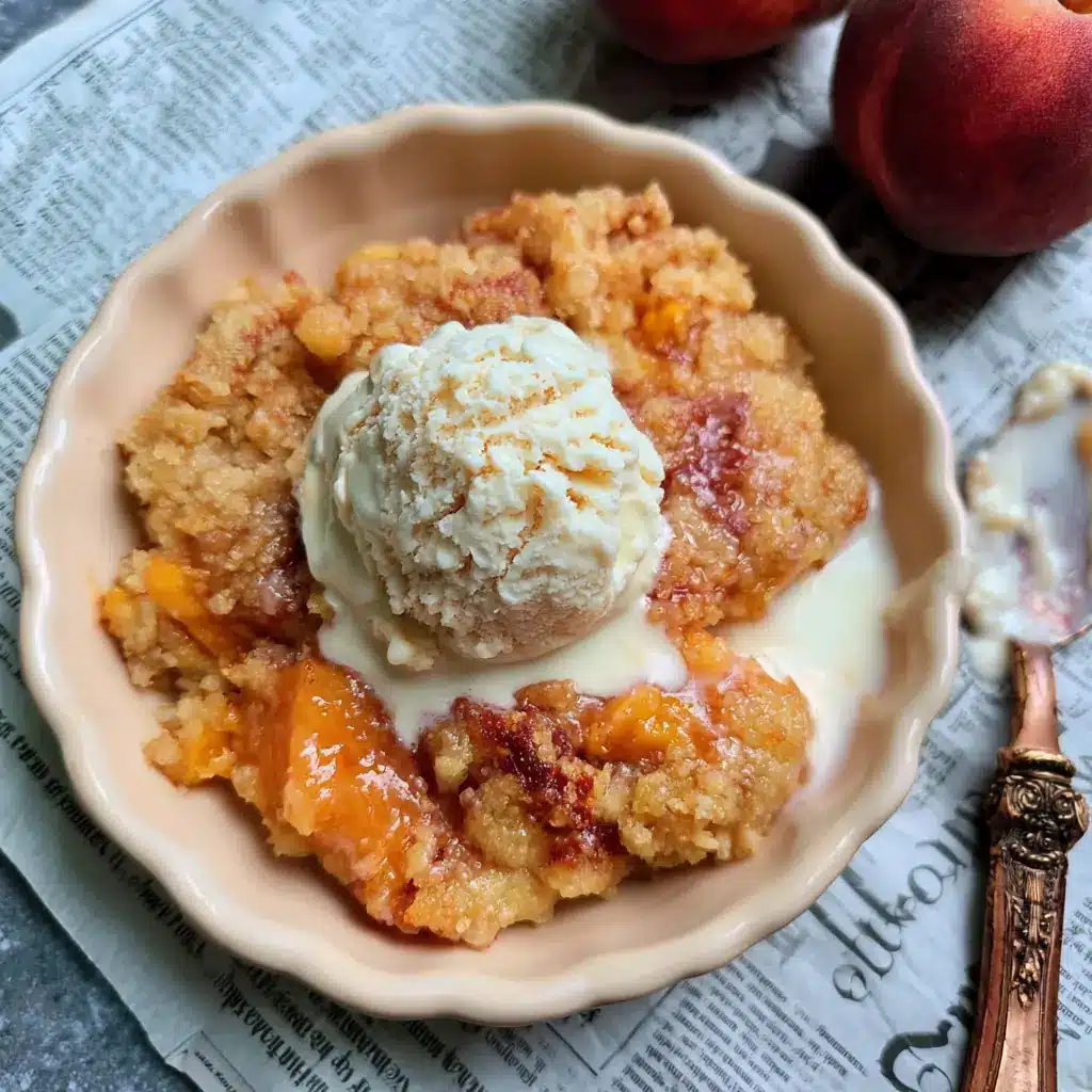 Cookie-Crusted Peach Cobbler: A Sweet Homemade Dessert Everyone Loves 4 Cookie-Crusted Peach Cobbler