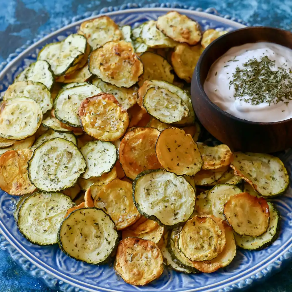 Cool Ranch Zucchini Chips