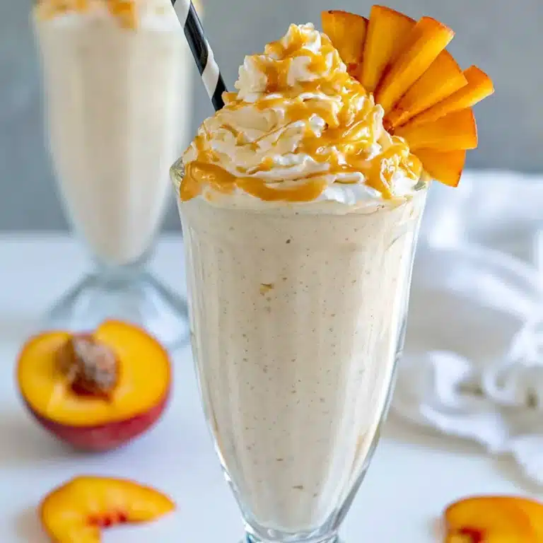 Copycat Chick-Fil-A Peach Milkshake