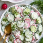 Creamy Cucumber Radish Salad