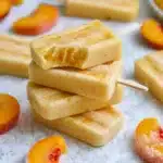 Creamy Peach Popsicles