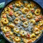 Creamy Spinach Tomato Tortellini