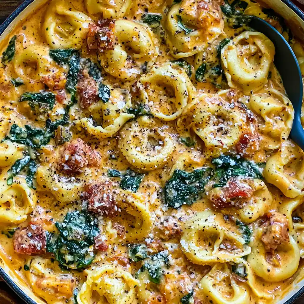 Creamy Spinach Tomato Tortellini for an Easy Dinner 4 Creamy Spinach Tomato Tortellini