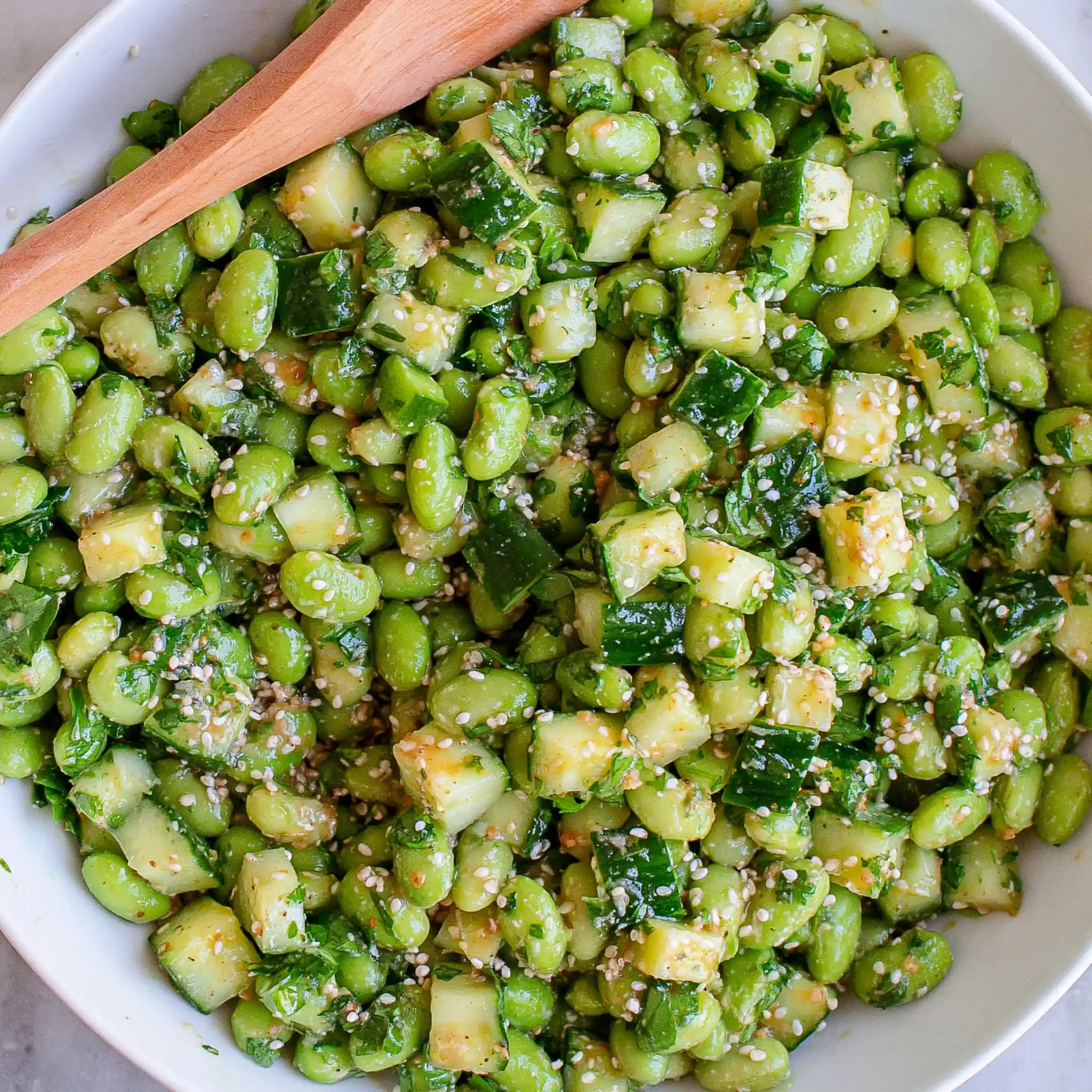 Cucumber Edamame Salad