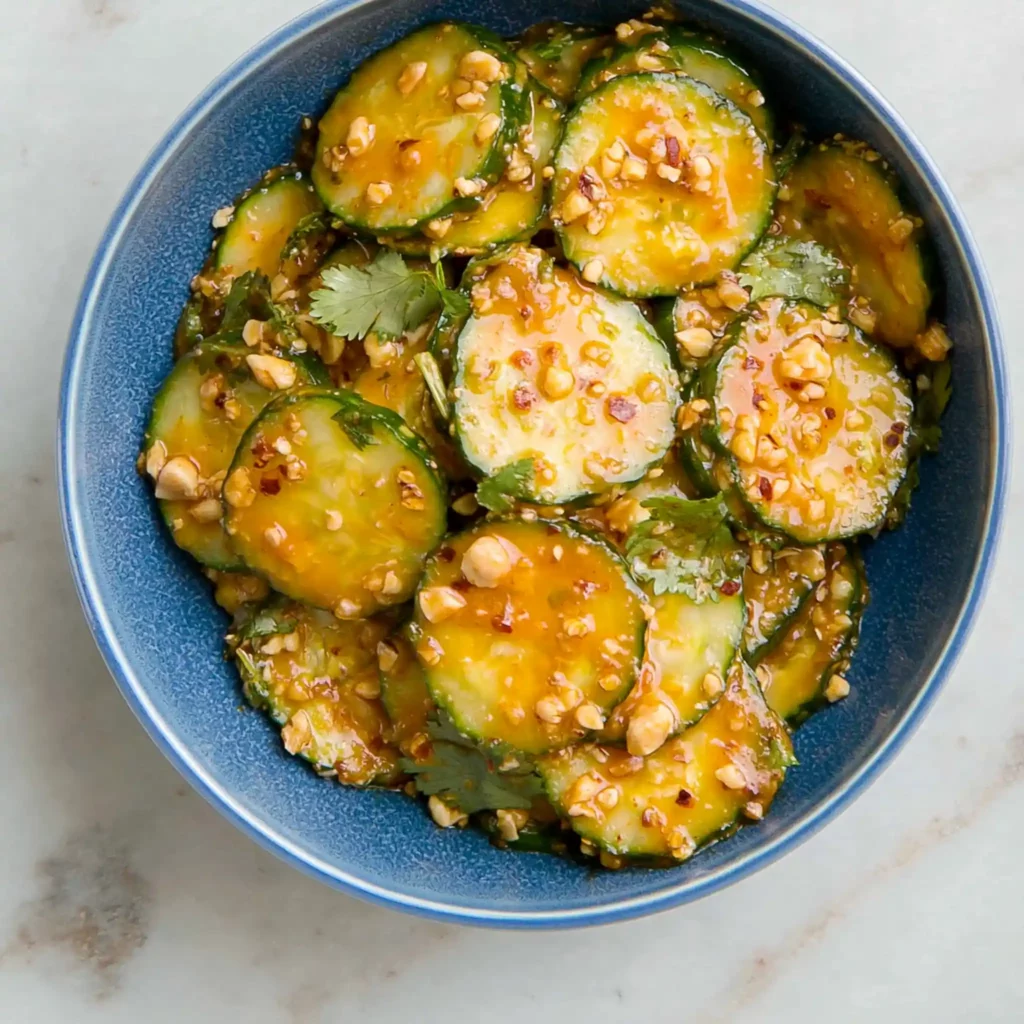 Cucumbers in Spicy Peanut Sauce: A Fresh and Flavorful Cold Side Dish 4 Cucumbers in Spicy Peanut Sauce