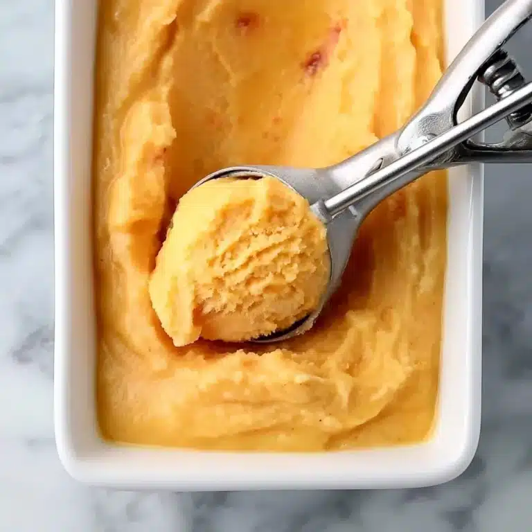 Easy Peach Sorbet