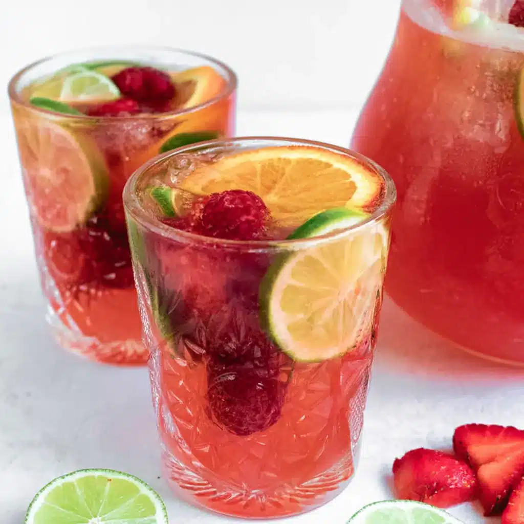 Fruit Punch Mocktail: Easy Citrus Ginger Fizz 4 Fruit Punch Mocktail