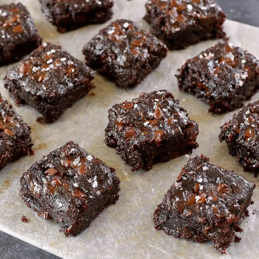 Fudgy Dark Chocolate Zucchini Brownies 4 Fudgy dark chocolate zucchini brownies