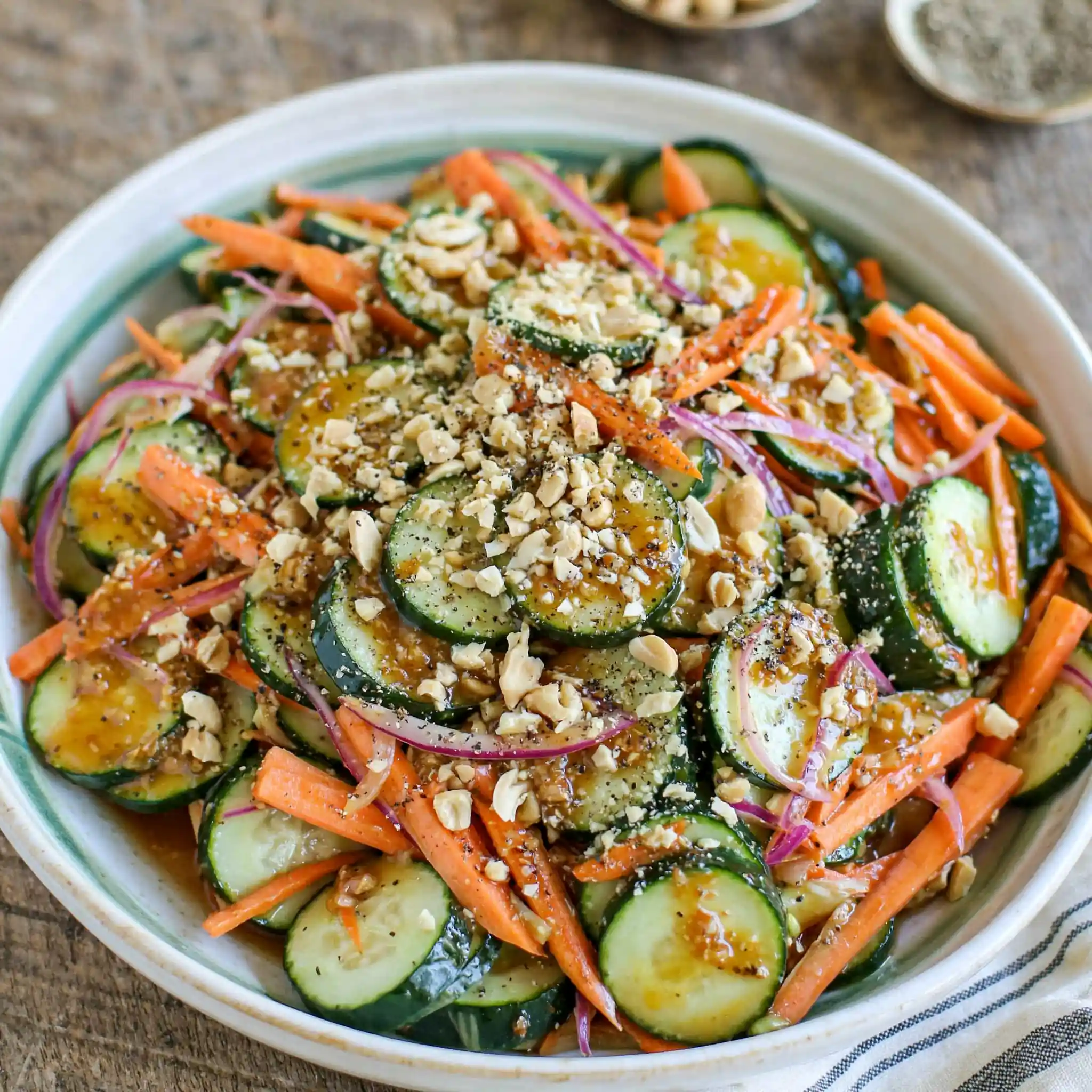 Garlic Soy Cucumber Salad