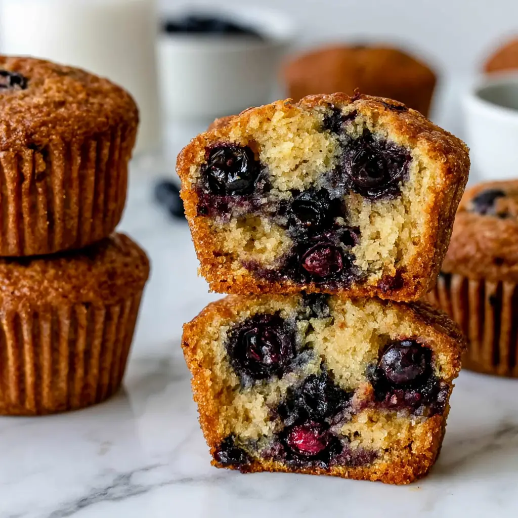 Healthy Blueberry Zucchini Muffins