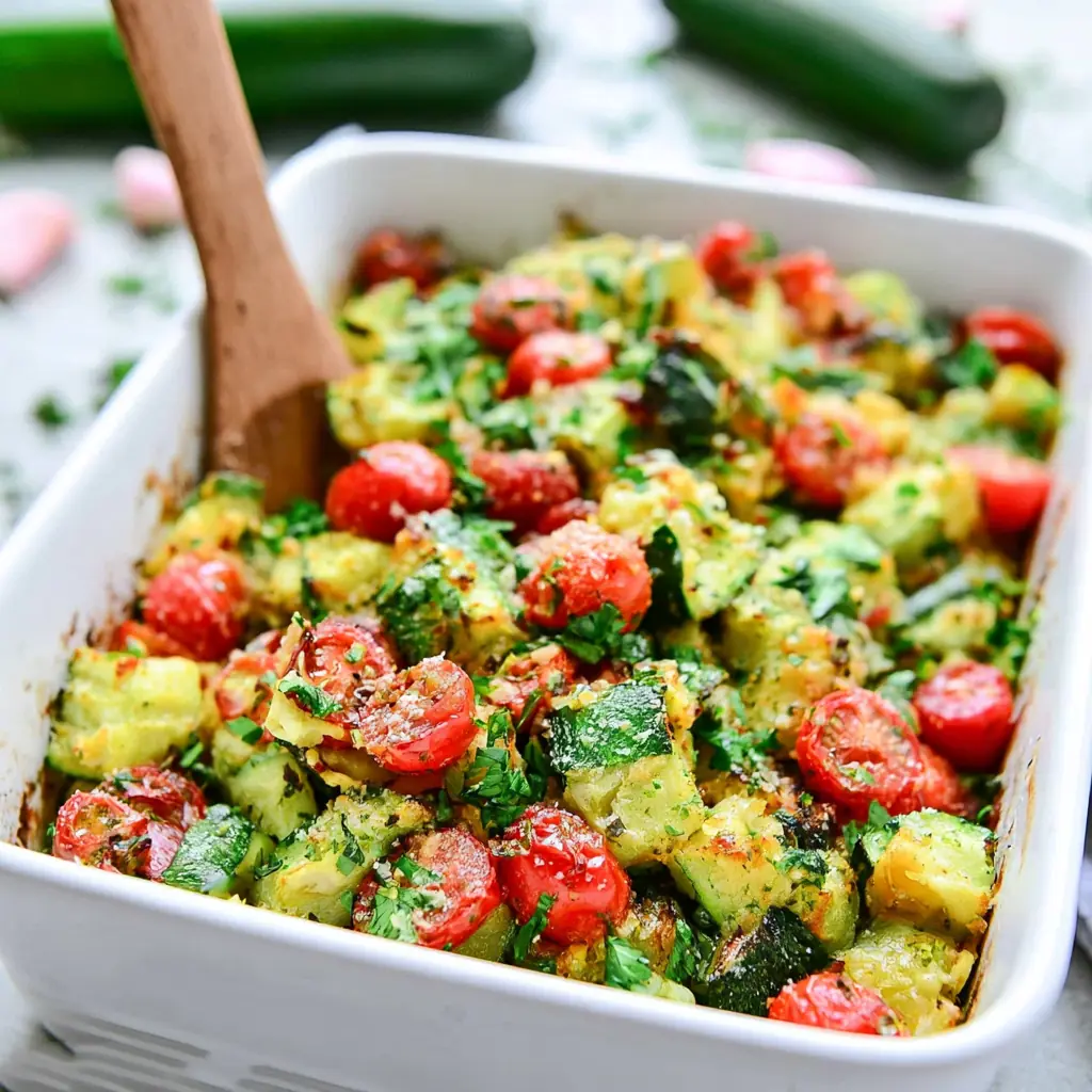 Healthy Zucchini Tomato Bake: Easy, Cheesy Vegetable Side 4 Healthy zucchini tomato bake