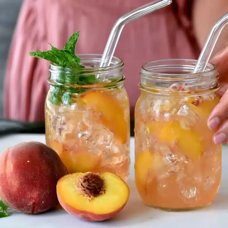 Homemade Peach Lemonade
