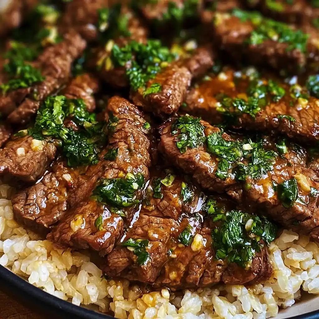 Honey Garlic Butter Steak Skillet