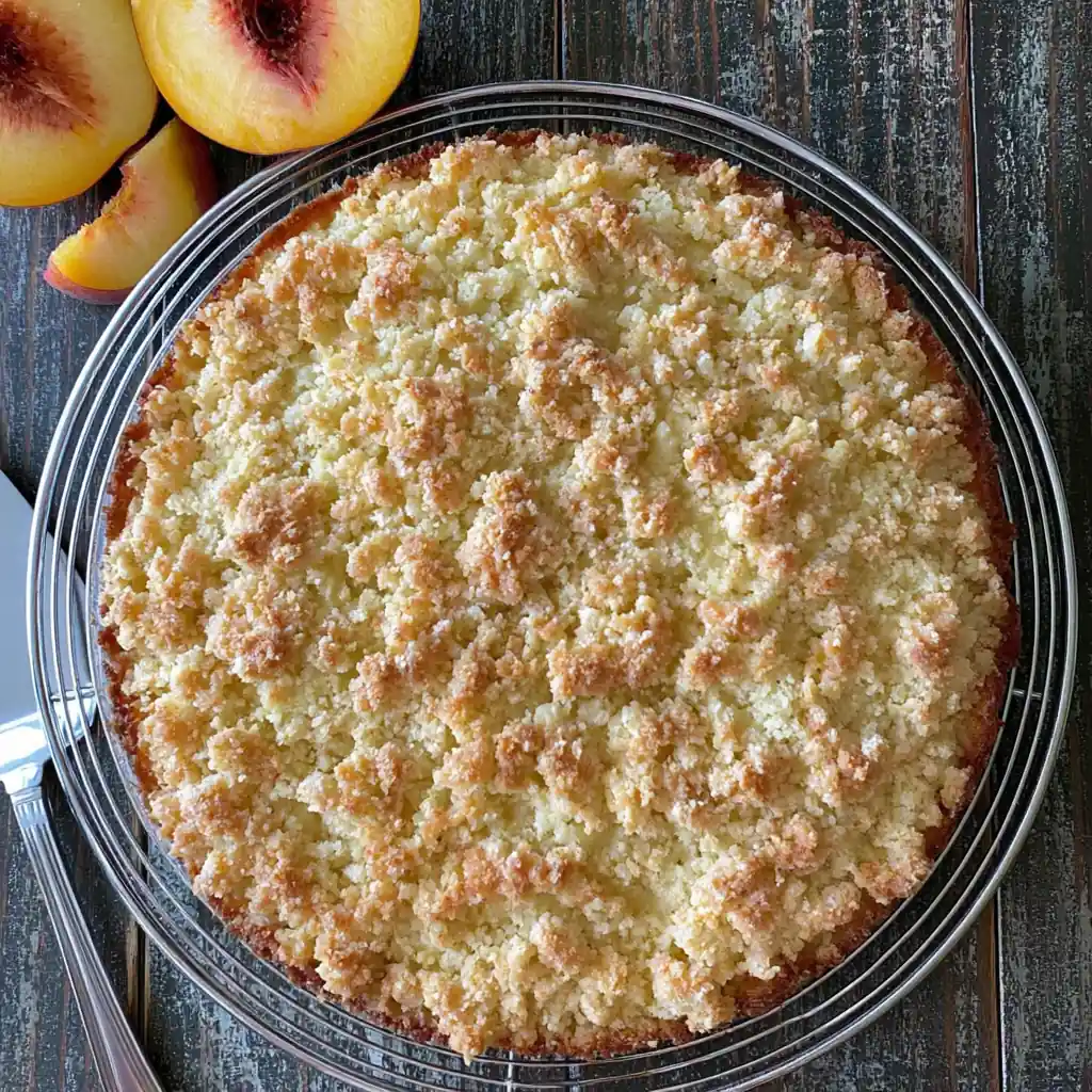 Italian Peach Crumb Cake