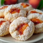 Italian peach summer cookies