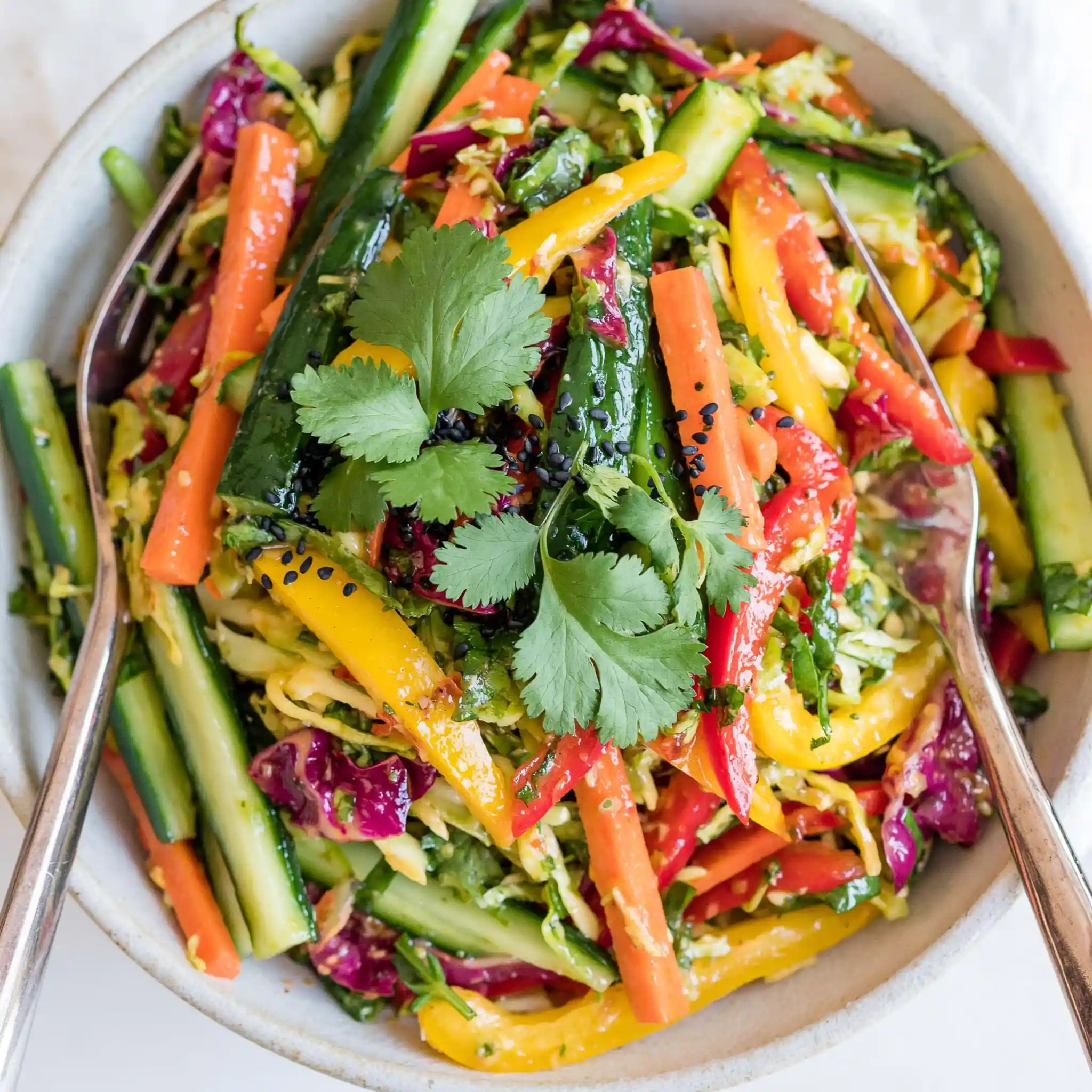 Mango Cucumber Summer Slaw
